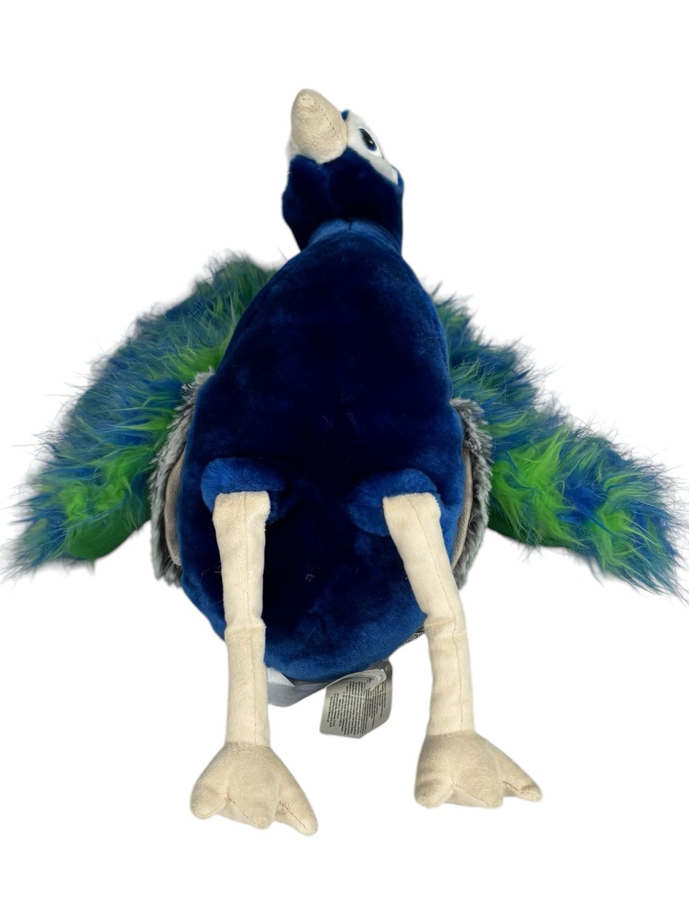 Gund Blue & Green Faux Feather Plume Midnight the Peacock - Picture 7 of 11